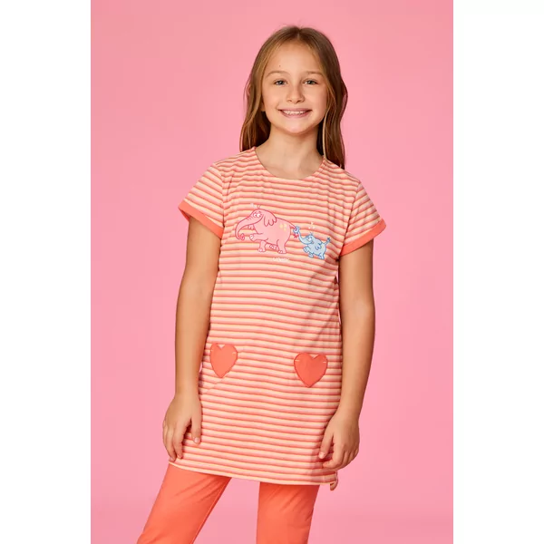 Woody Olifant Meisjes Pyjama - multicolor streep
