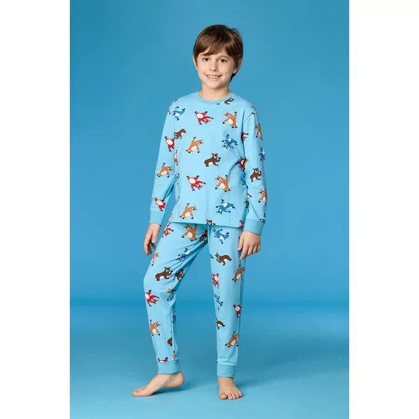 Woody Beer Jongens Pyjama - berenprint