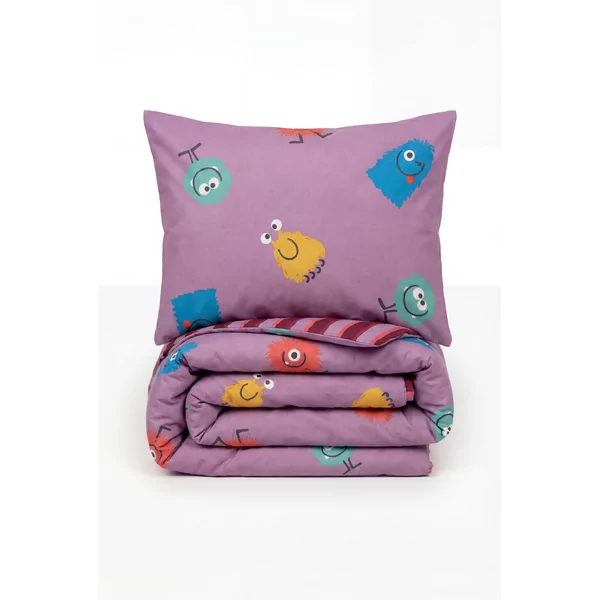 Woody Alien Dekbedovertrek 1P - alien alloverprint roze