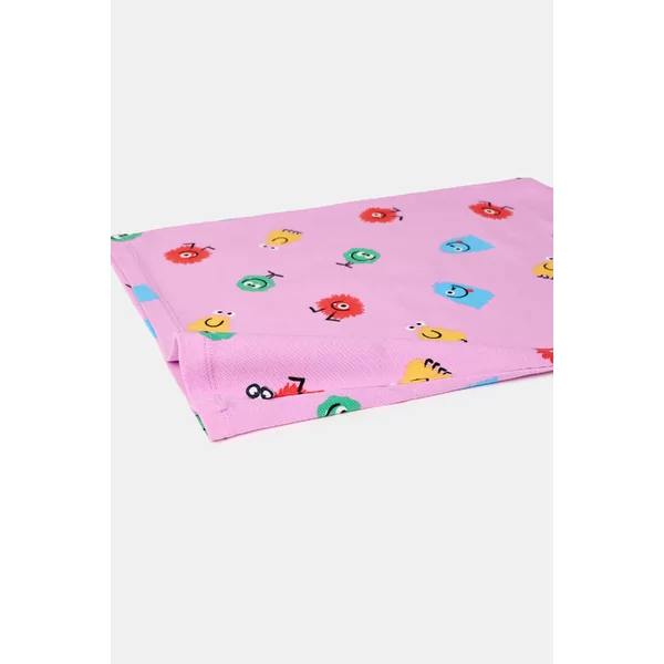 Woody Meisjes Hemdje - alien alloverprint roze