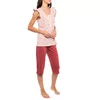 Pink Label Red Berry Dames Pyjama - RED