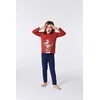 Woody Hooglander Jongens Pyjama - barn red