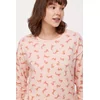 Woody Sneeuwschoenhaas Dames Pyjama - sneeuwschoenhaas print roze