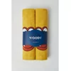 Woody Handdoek & Washand 2P - misted yellow