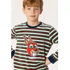 Woody Eekhoorn Jongens Pyjama - v stripe squirrel striped