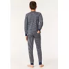 Woody Schaap Jongens Pyjama - small stripe sheep sunknit striped