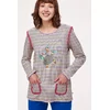 Woody Kalkoen Dames Pyjama - multicolor streep