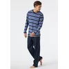 Schiesser Heren Pyjama - jeansblauw