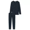 Schiesser Dames Pyjama - dark blue