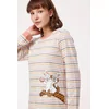 Woody Sneeuwschoenhaas Dames Nachtkleed - multicolor streep