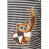 Woody Uil Jongens Pyjama - z stripe boys owl  striped