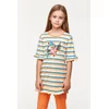 Woody Toekan Meisjes Pyjama - S stripe Woody tucan striped