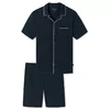 Schiesser Heren Pyjama - dark blue
