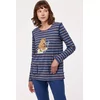 Woody Mammoet Dames Pyjama - multicolor streep