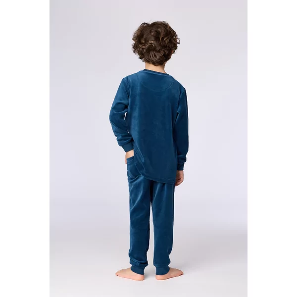 Woody Vos Jongens Pyjama - donkerblauw