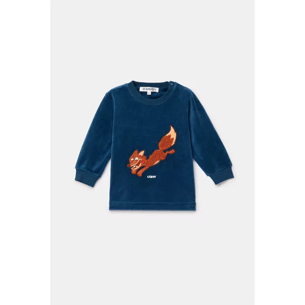 Woody Jongens-Heren pyjama - donkerblauw