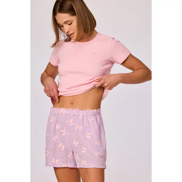 Woody Dames Pyjama - lichtroze