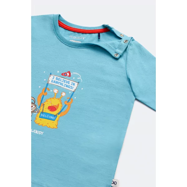 Woody Alien Jongens Pyjama - Blauw