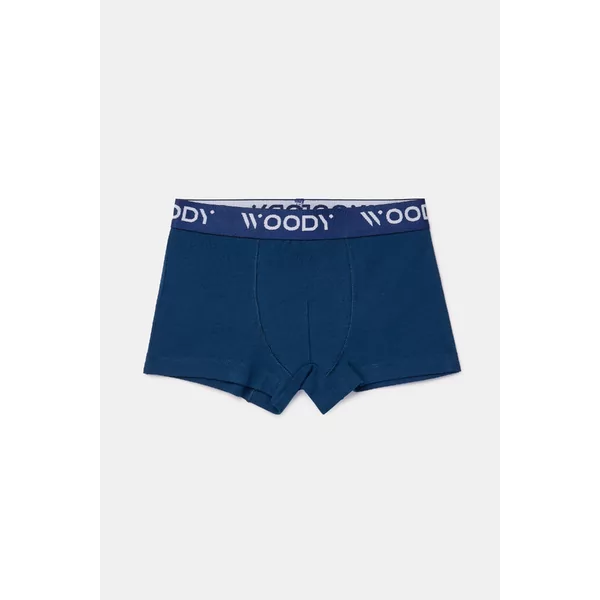 Woody Jongens Short 2P - donkerblauwe streep + donkerblauw