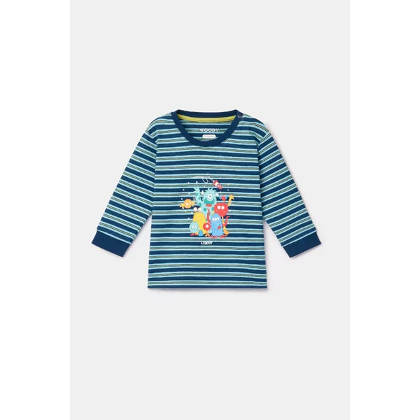 Woody Aliens Jongens Pyjama - Blauwe Streep