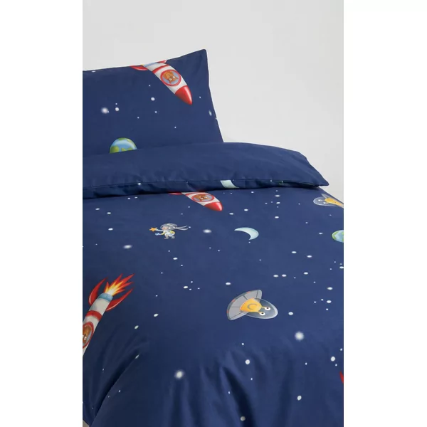 Woody Alien Dekbedovertrek 1P - galaxy alloverprint