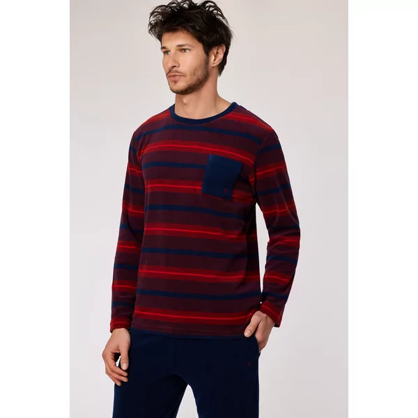 Woody Heren Pyjama - rode streep