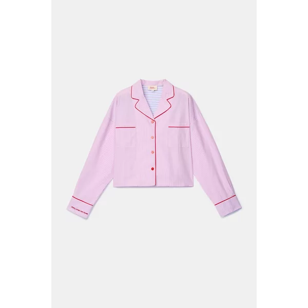 Woody Kirilove Meisjes Pyjama - roze streep