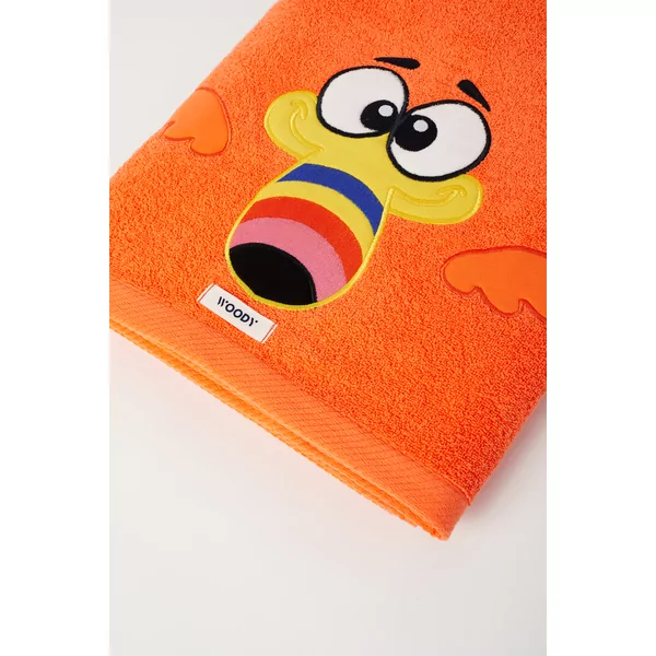 Woody Handdoek & Washand 2P - nectarine