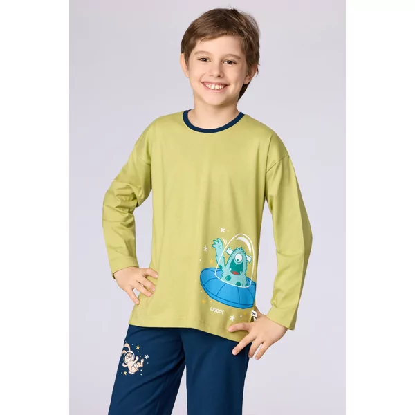 Woody Alien Jongens Pyjama - Groen