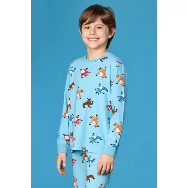 Woody Beer Jongens Pyjama - berenprint