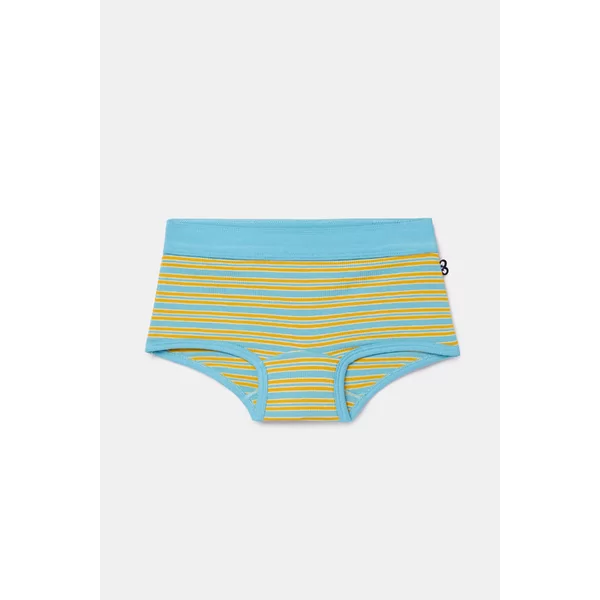 Woody Meisjes Short 2P - blauwe streep + blauw