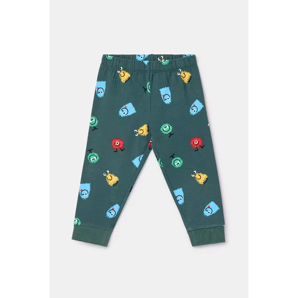 Woody Alien Jongens Pyjama - groene alienprint