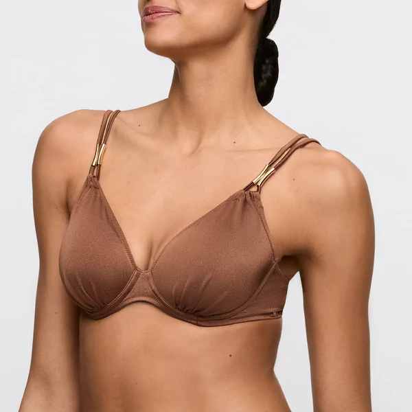 Marie Jo Swim Hello Sunset Bikini Top - Sepia