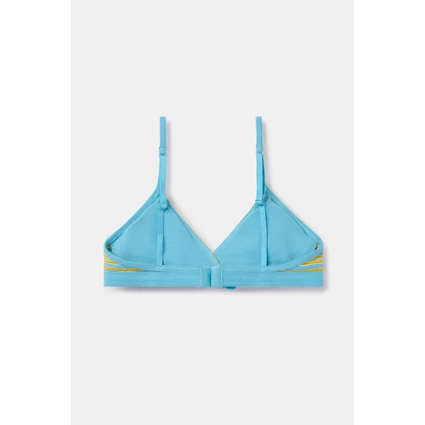 Woody Meisjes Behaatje Met Uitneembare Pads - blauw-groene streep