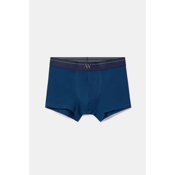 Woody Jongens Short 2P - donkerblauwe streep + donkerblauw