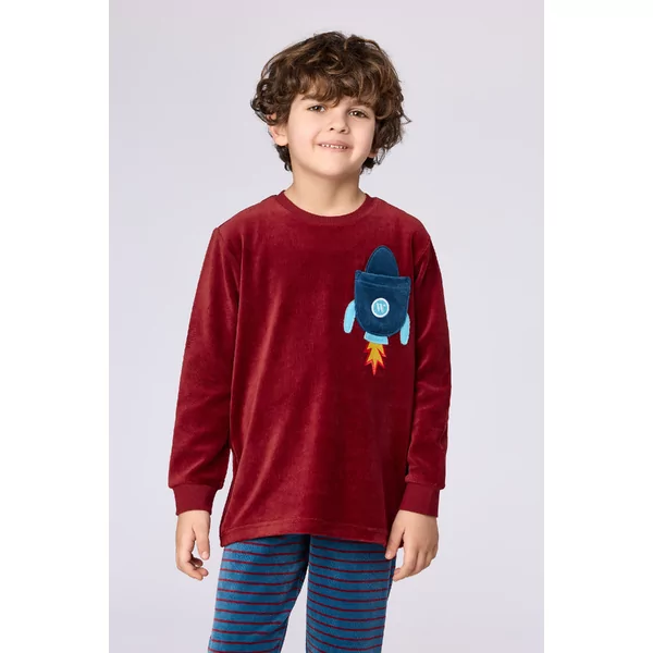 Woody Jongens Pyjama - Bordeaux