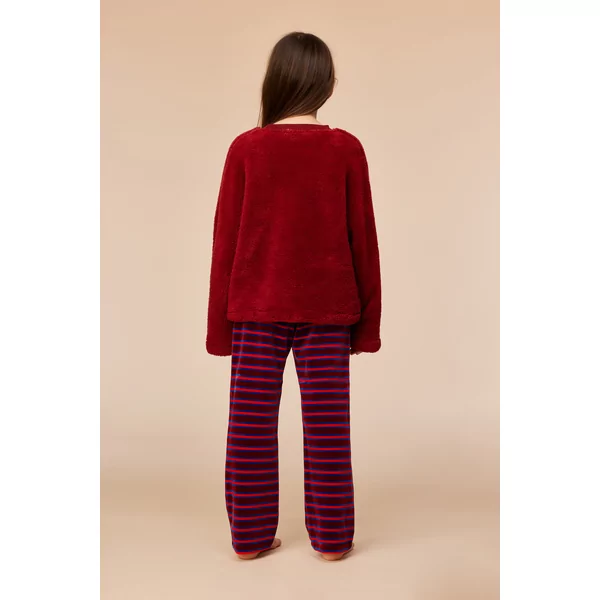 Woody Pony Meisjes Homewear - donkerrood