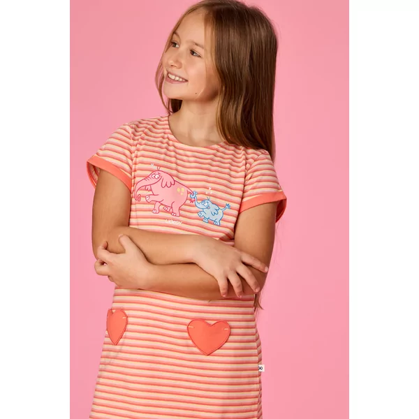 Woody Olifant Meisjes Pyjama - multicolor streep