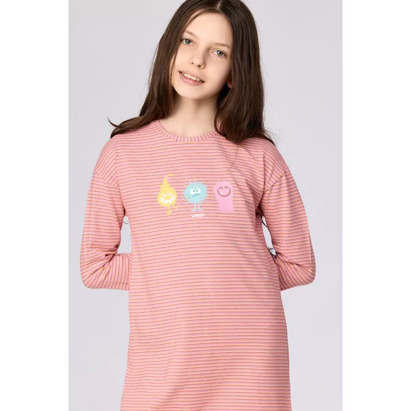 Woody Alien Meisjes Nachtkleed - multicolor streep