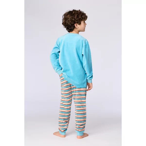 Woody Beer Jongens Pyjama - Blauw