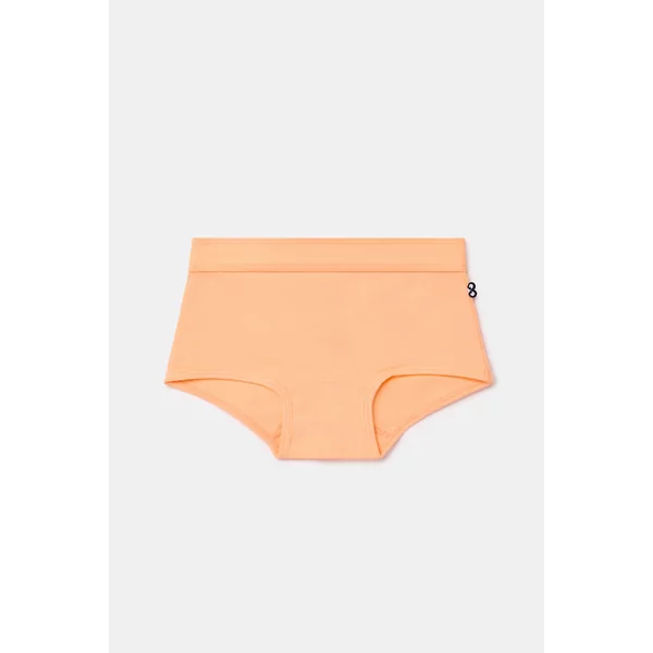 Woody Meisjes Short 2P - multicolor streep + oranje
