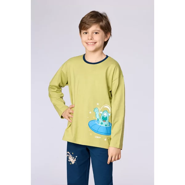 Woody Alien Jongens Pyjama - Groen