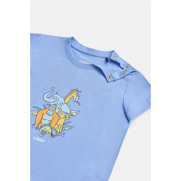 Woody Olifant Jongens Pyjama - Blauw