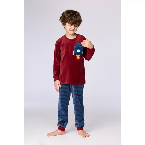 Woody Jongens Pyjama - Bordeaux