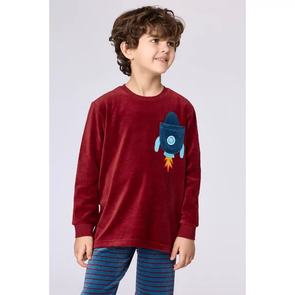 Woody Jongens Pyjama - Bordeaux