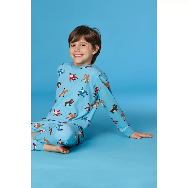 Woody Beer Jongens Pyjama - berenprint