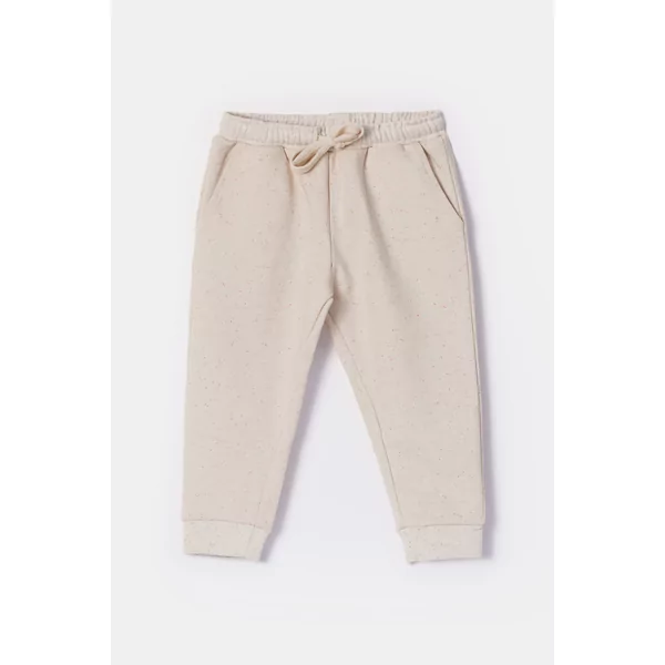 Woody Unisex Pyjama - beige met gekleurde dotjes