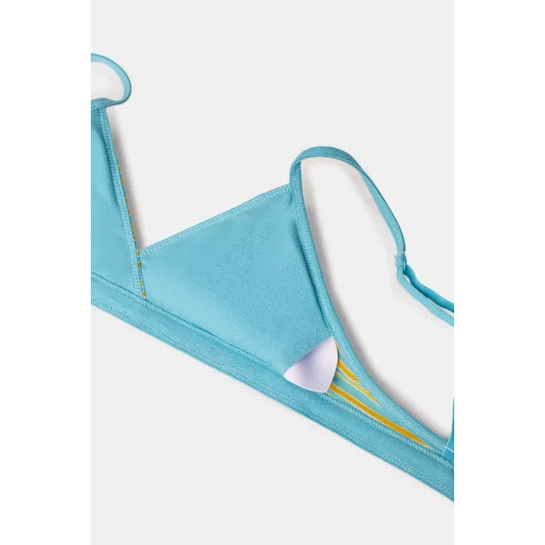 Woody Meisjes Behaatje Met Uitneembare Pads - blauw-groene streep