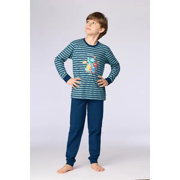 Woody Alien Jongens Pyjama - Blauwe Streep