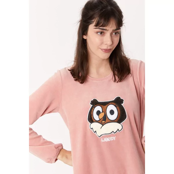 MIA LUCCE Pyjama voor dames, korte mouwen, top en 3/4 lange broek